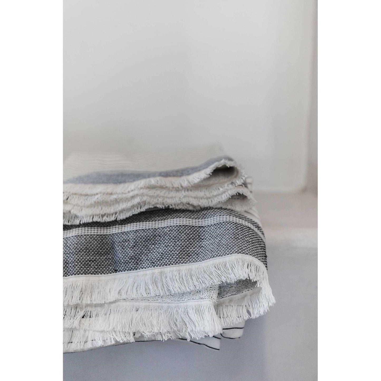 Leo Terry Hand Towel - White