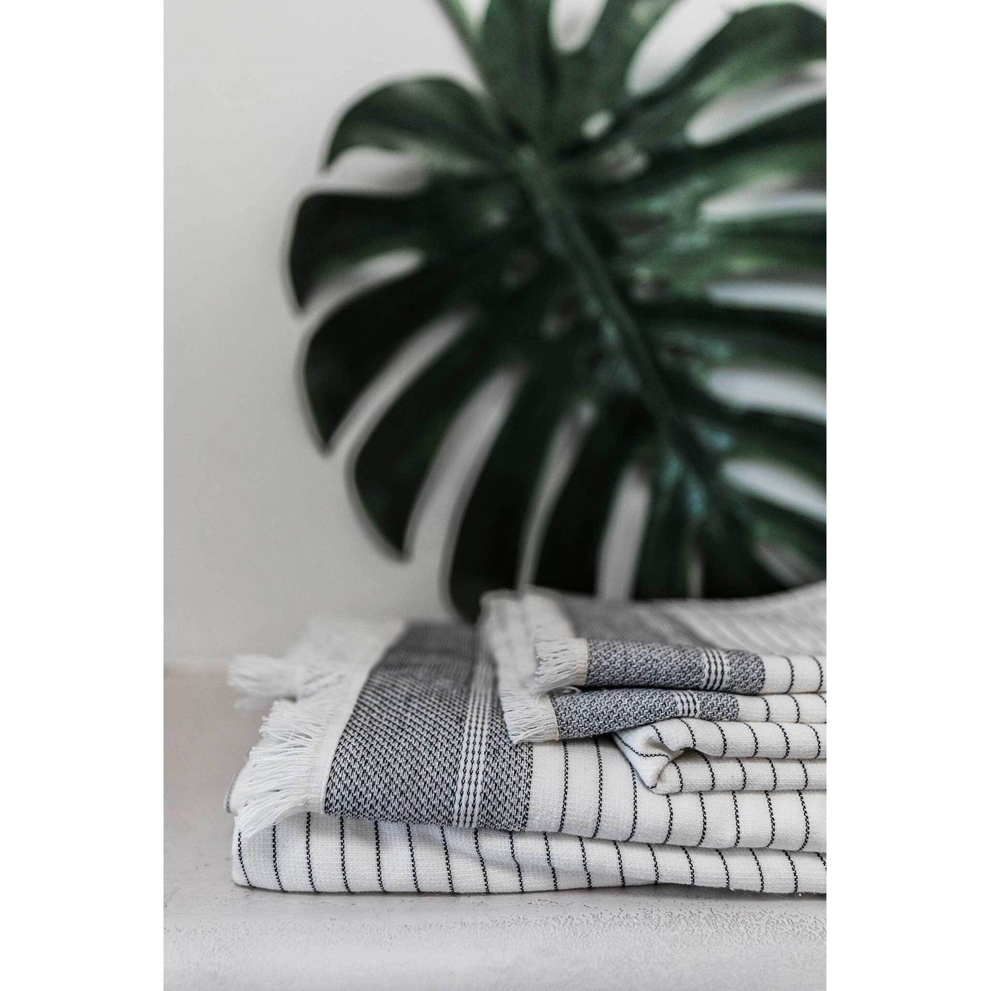 Leo Terry Hand Towel - White