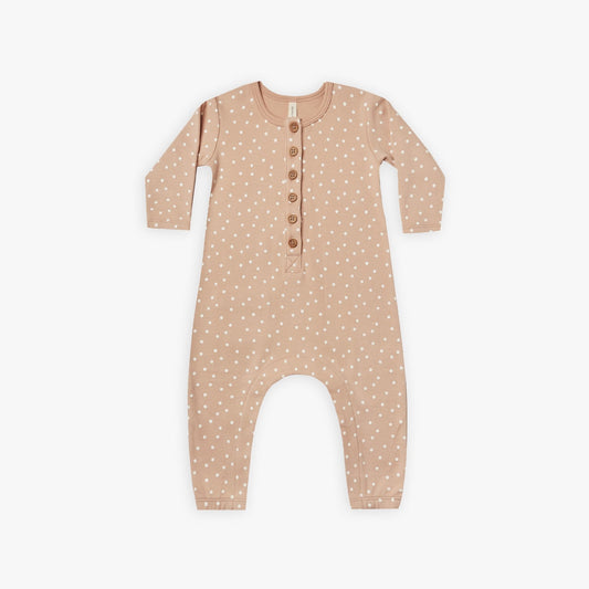 Long Sleeve Jumpsuit - Petal Dots