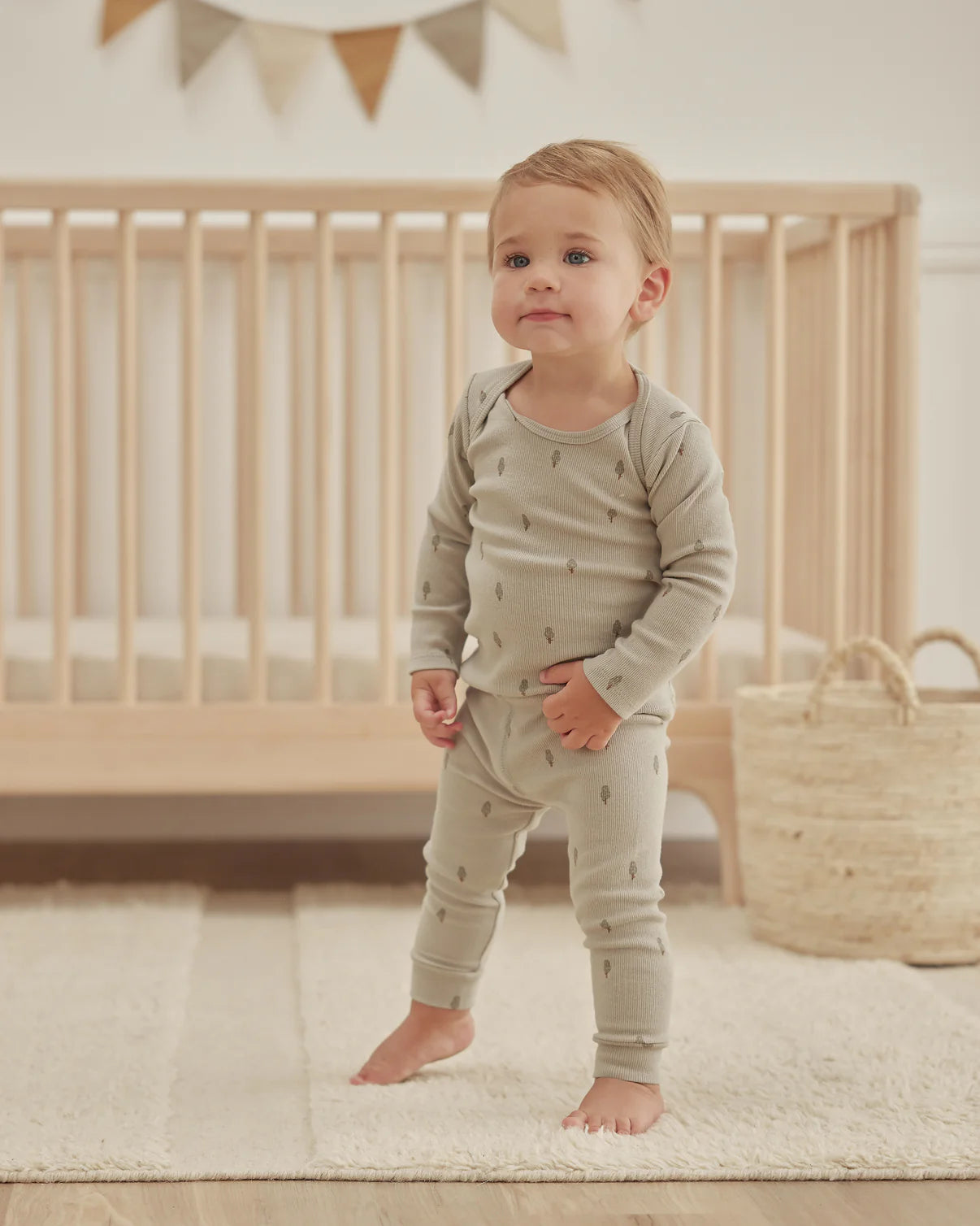 Long Sleeve Tee & Leggings Set - Trees
