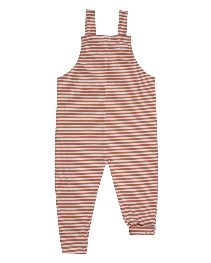 Terracotta Stripe Dungarees