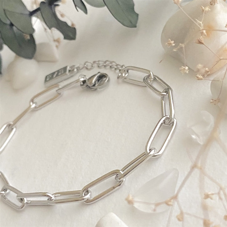Montmartre Paperclip Chain Anklet - Silver
