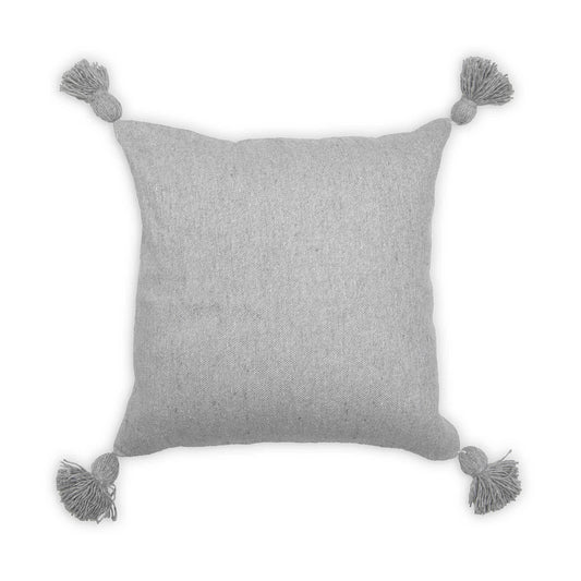 Moroccan Pillow Solid Light Grey