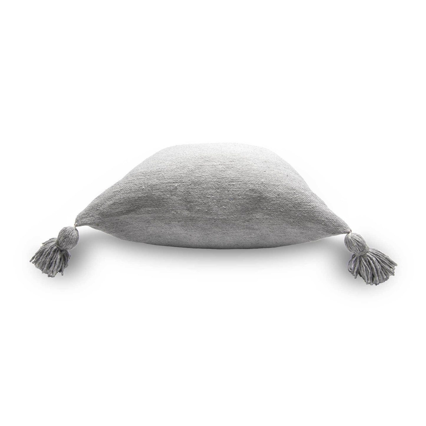 Moroccan Pillow Solid Light Grey