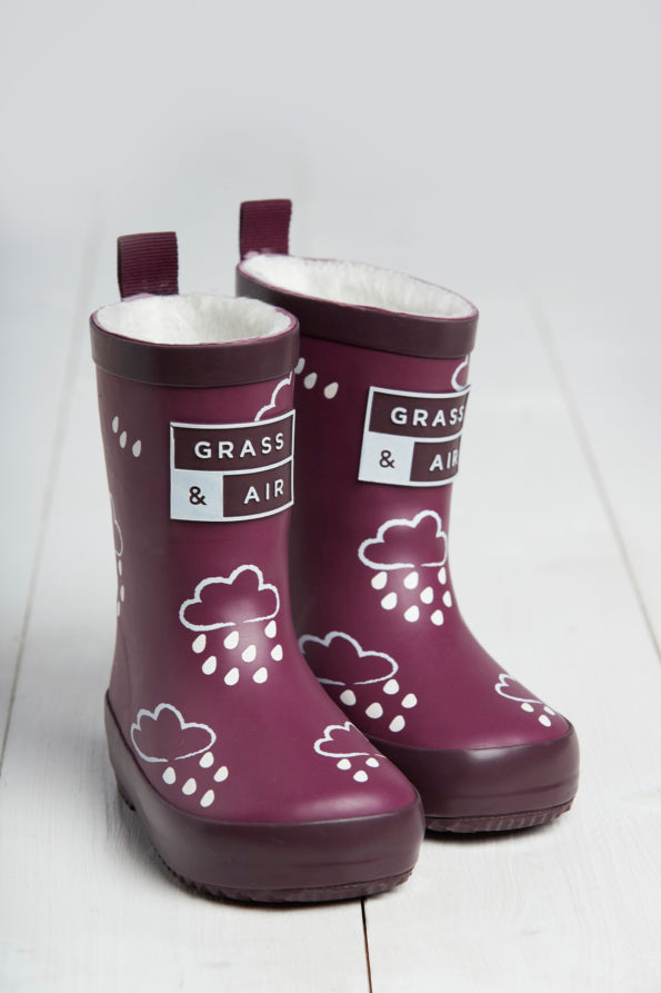 Kids top drawstring wellies