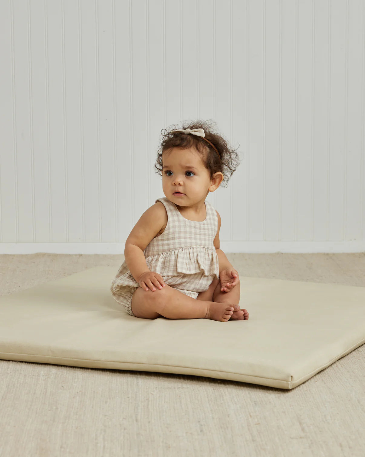 Penny Romper - Silver Gingham