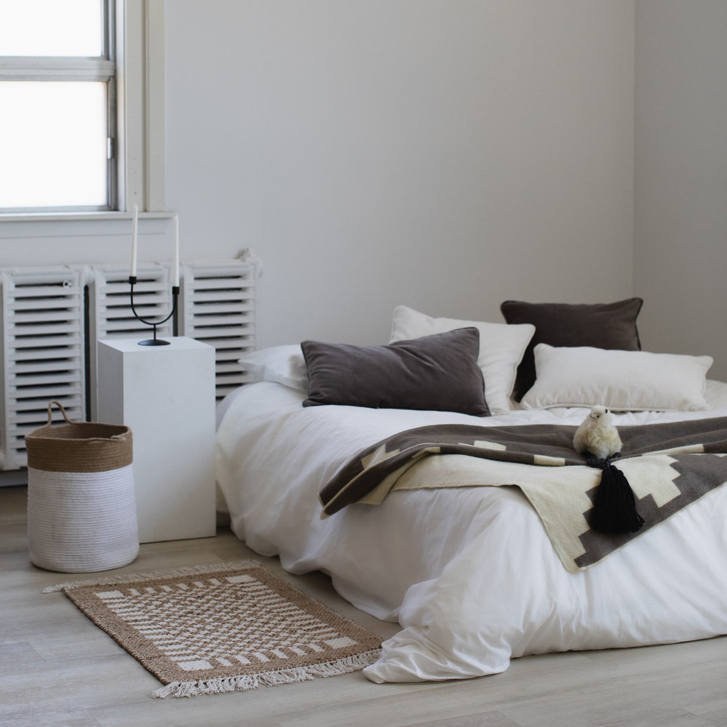 Rectangle Velvet Cushion - Truffle