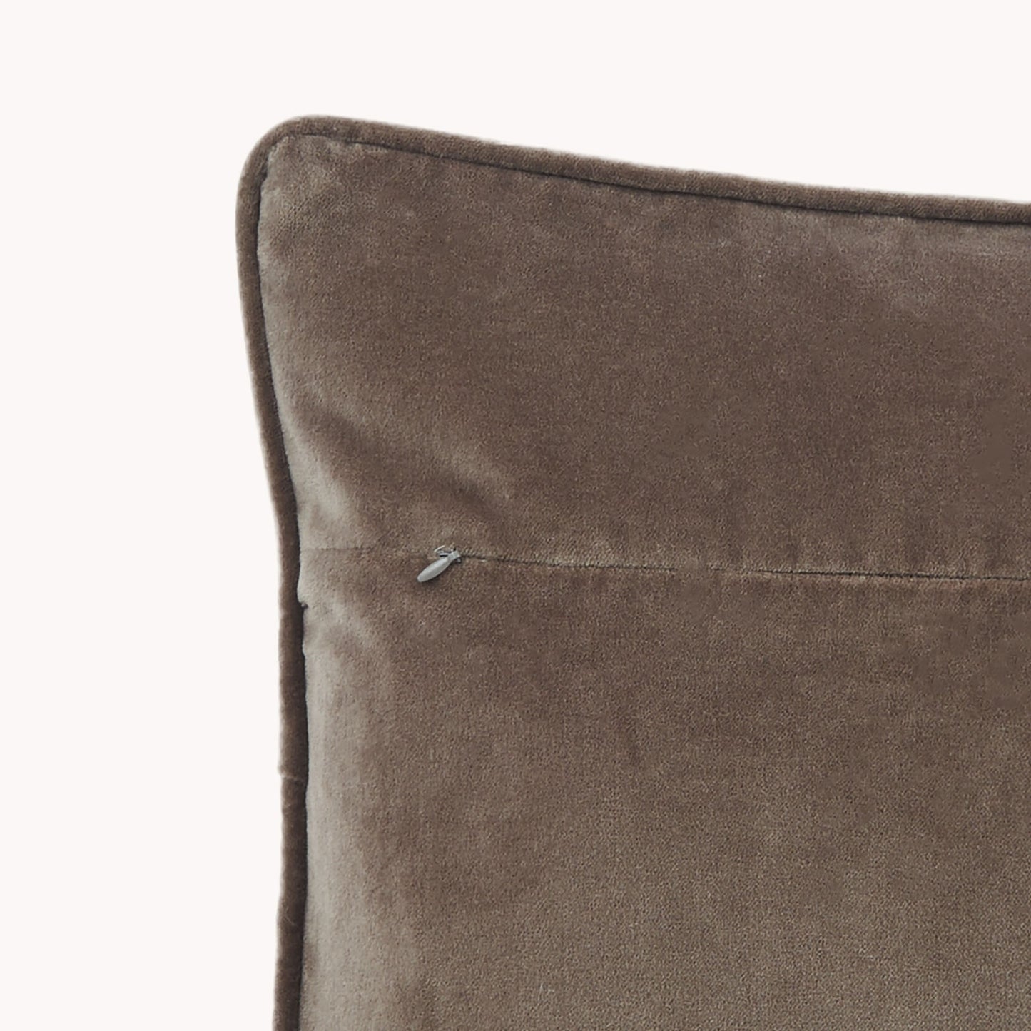 Rectangle Velvet Cushion - Truffle