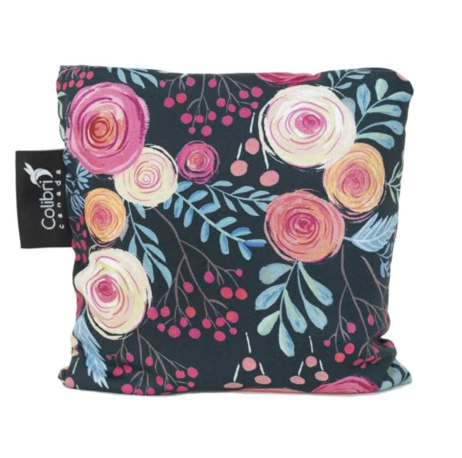 Large Reusable Snack Bag - Roses