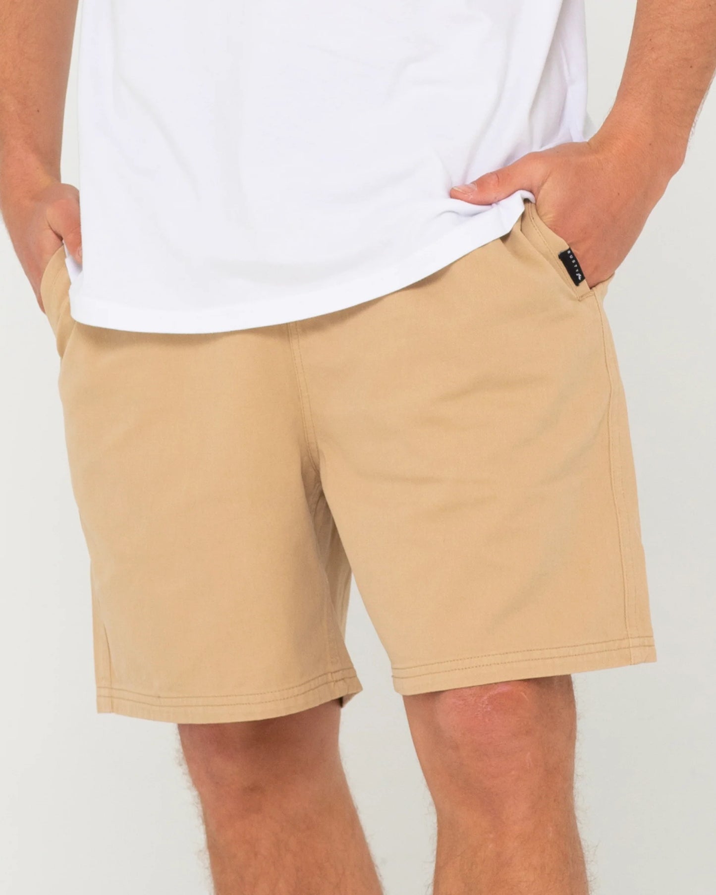 Rusty Manilla Folder 19 Elastic Short - Light Fennel