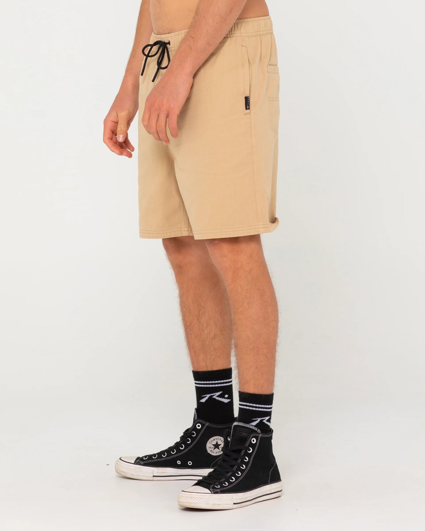 Rusty Manilla Folder 19 Elastic Short - Light Fennel