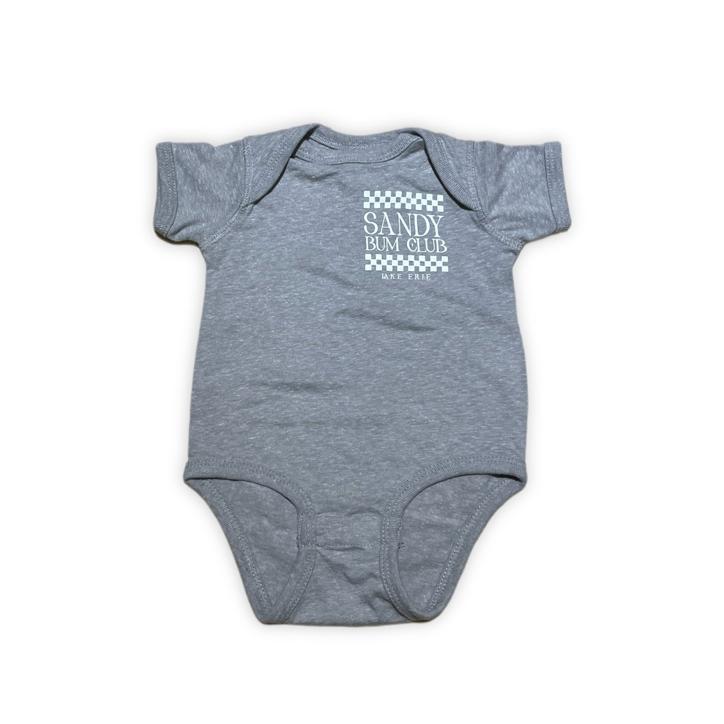 Sandy Bum Club Baby Onesie - Gray Melange