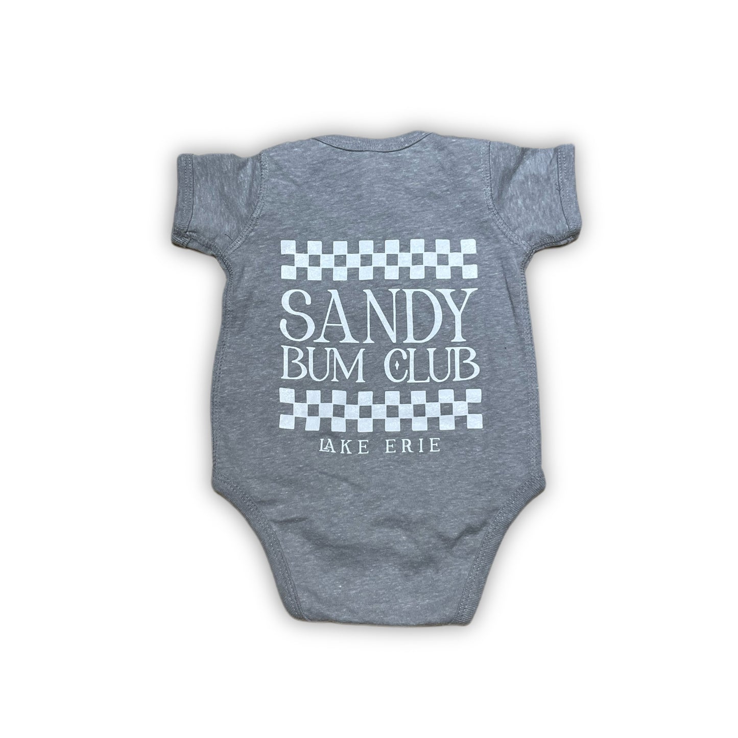 Sandy Bum Club Baby Onesie - Gray Melange