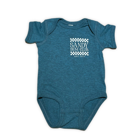 Sandy Bum Club Baby Onesie - Surf Blackout