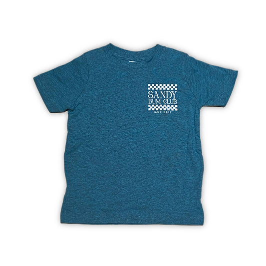 Sandy Bum Club Kids Tee - Surf Blackout