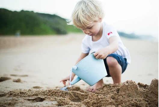 Scrunch Bucket and Spade Set - Duck Blue