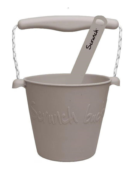 Scrunch Bucket and Spade Set - Warm Grey