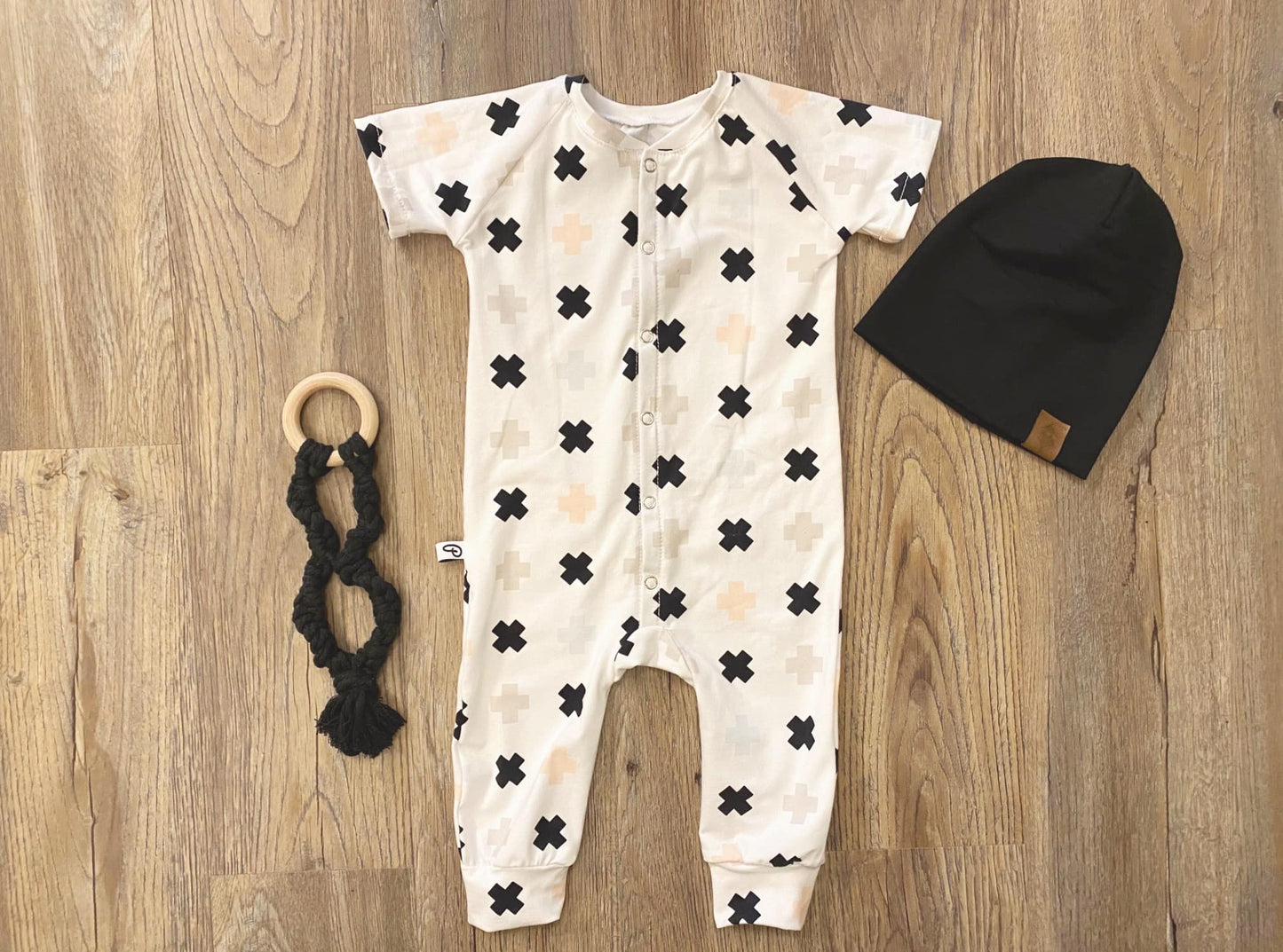 Baby Snap Onesie - Crosses