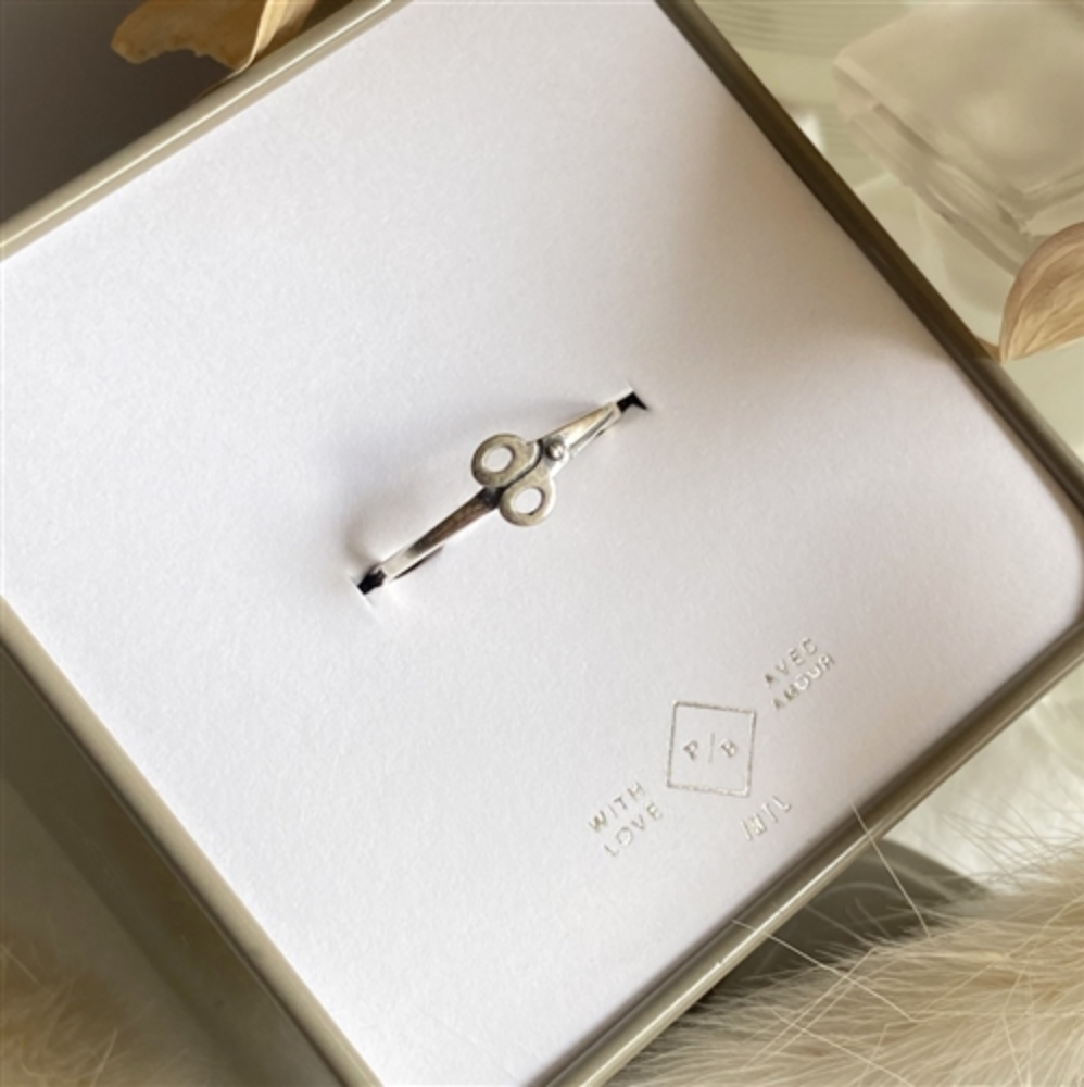 Snip Scissors Style Ring in Sterling Silver