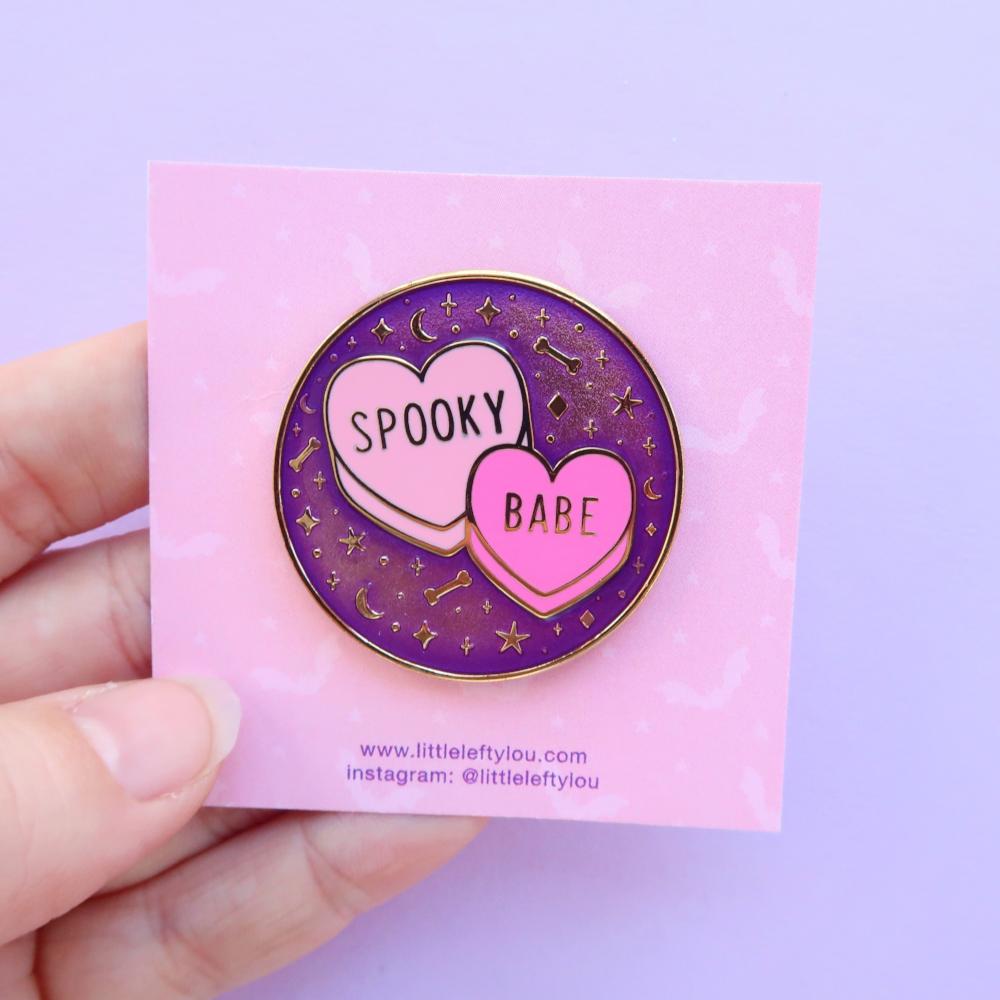 Spooky Babe Pin