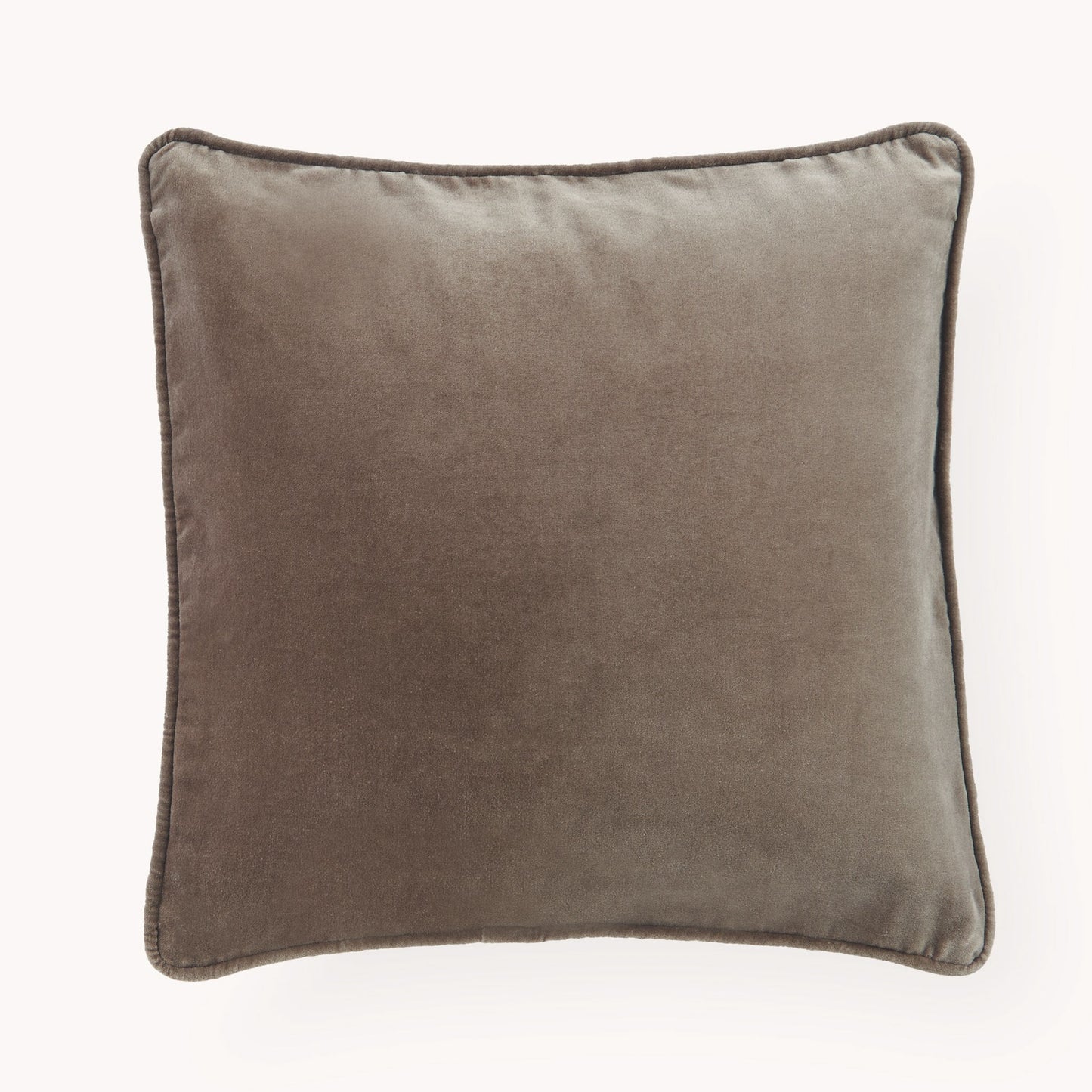 Square Velvet Cushion - Truffle