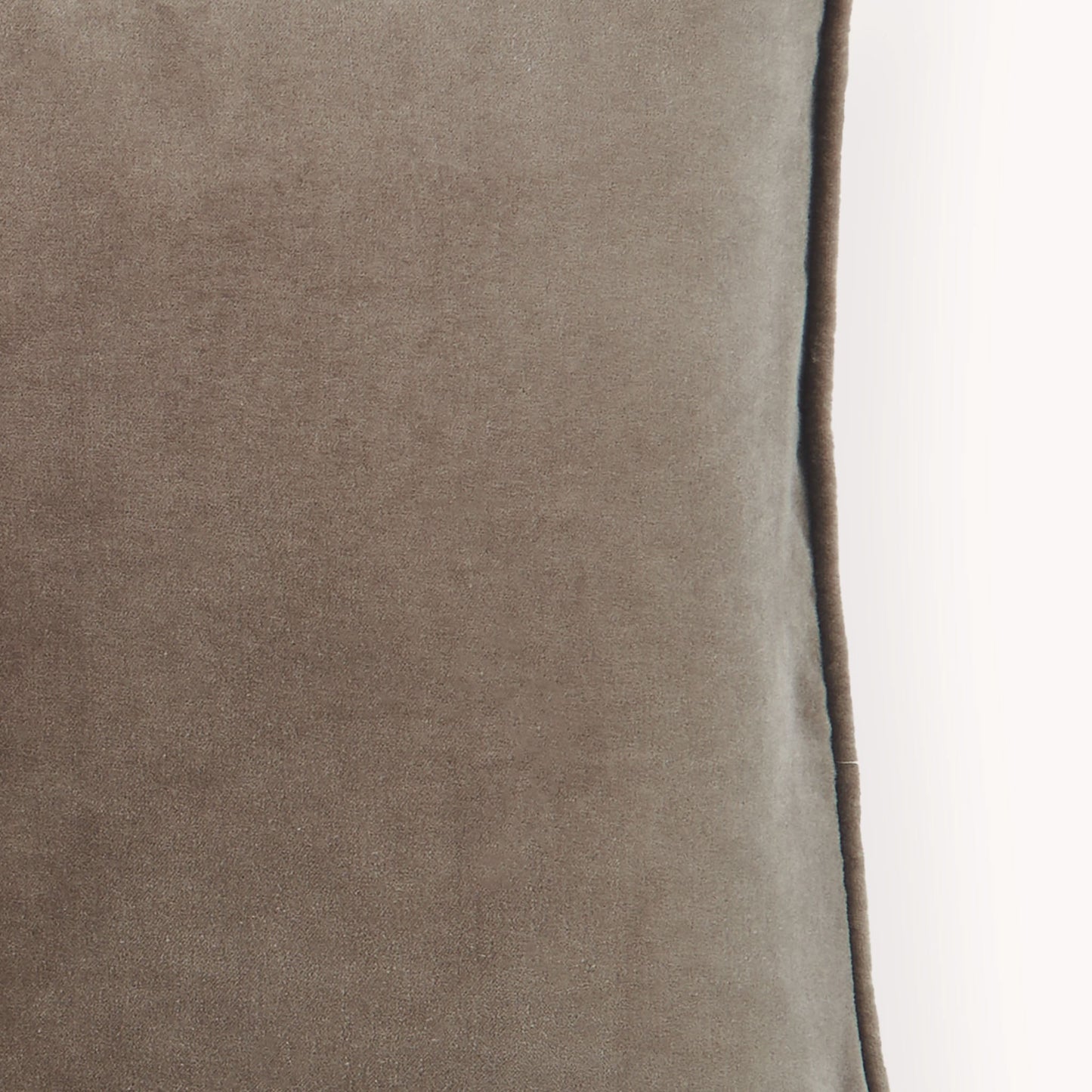 Square Velvet Cushion - Truffle