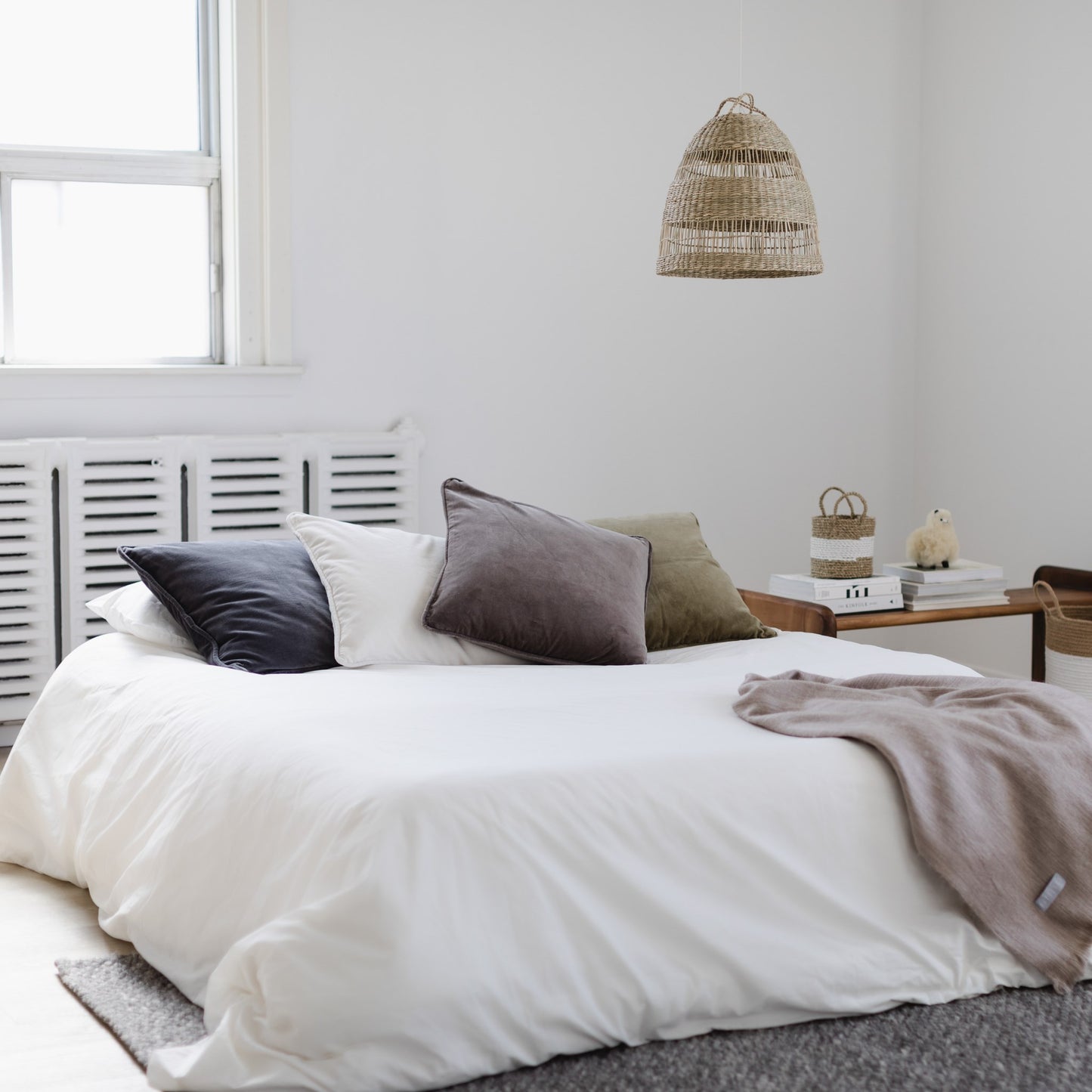 Square Velvet Cushion - Truffle