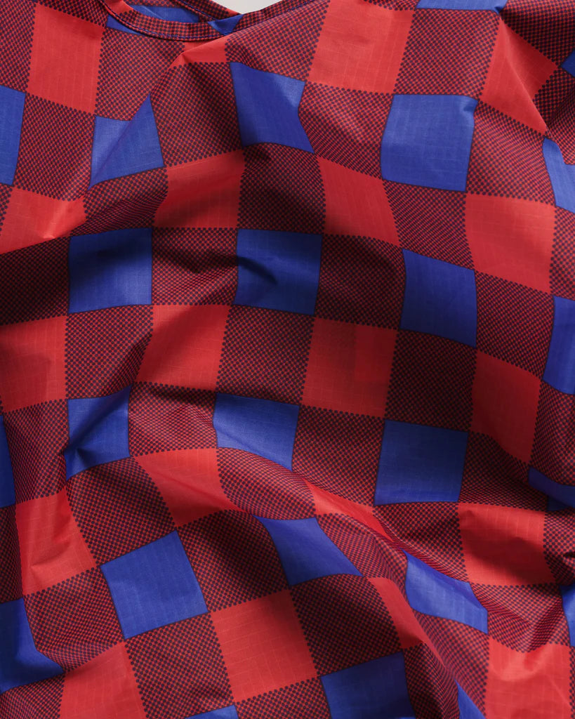 Standard Baggu Reusable Bag - Blue Red Buffalo Check