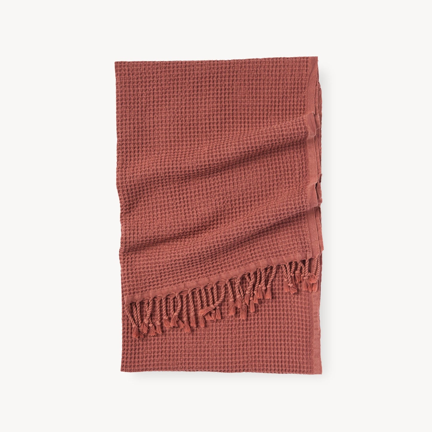 Stonewashed Waffle Towel - Terra
