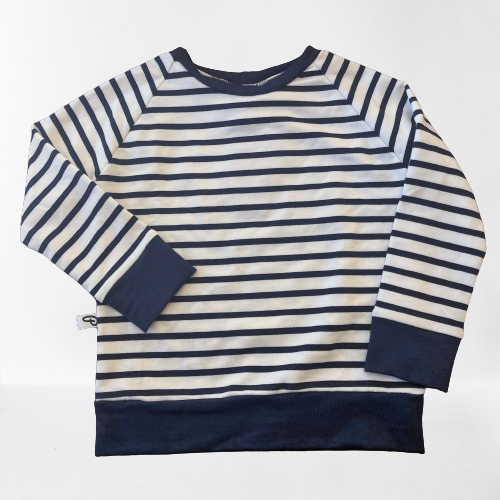 Classic Navy Stripe Bamboo Crewneck