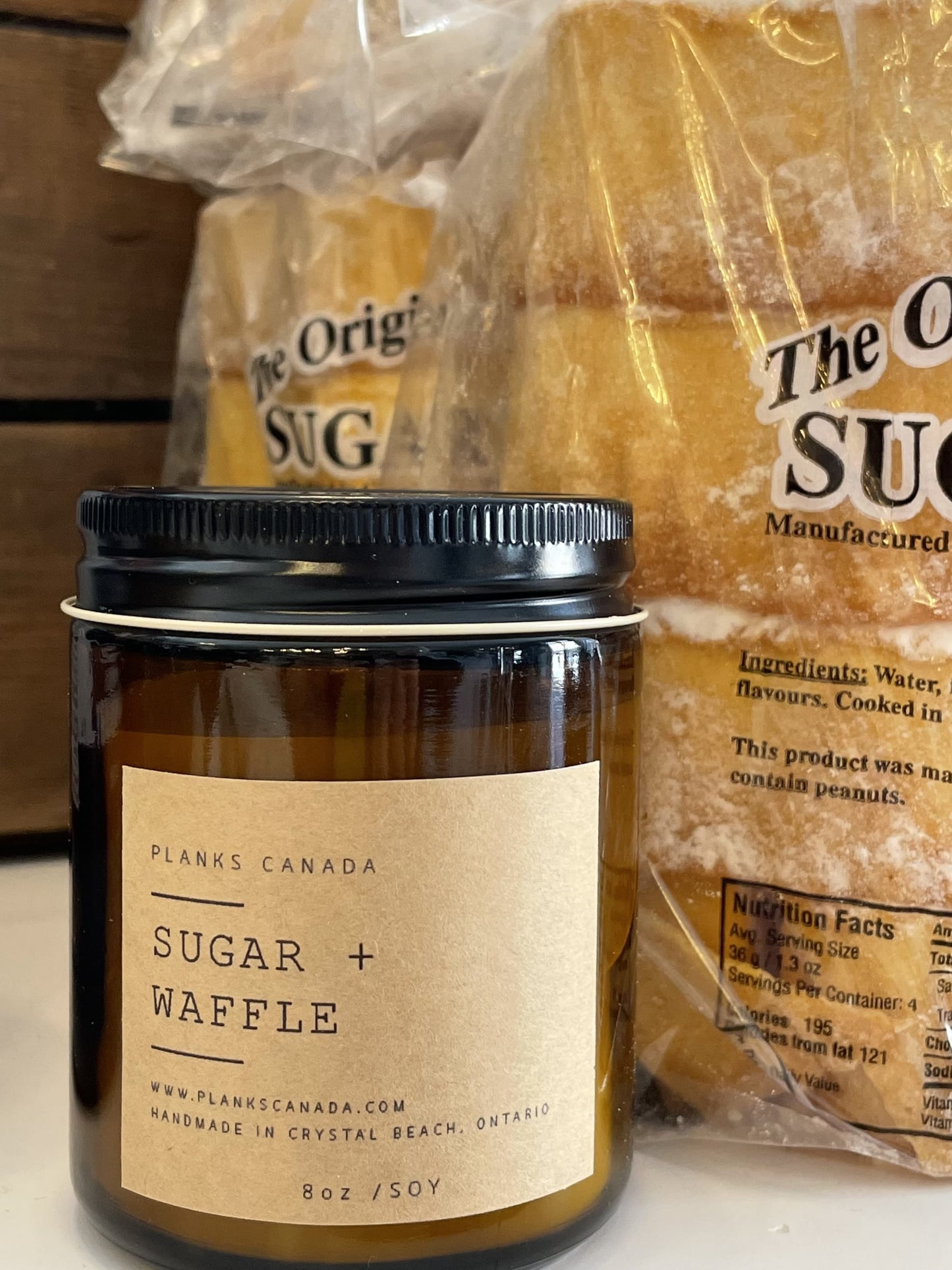 Sugar Waffle - Wood Wick Soy Candle