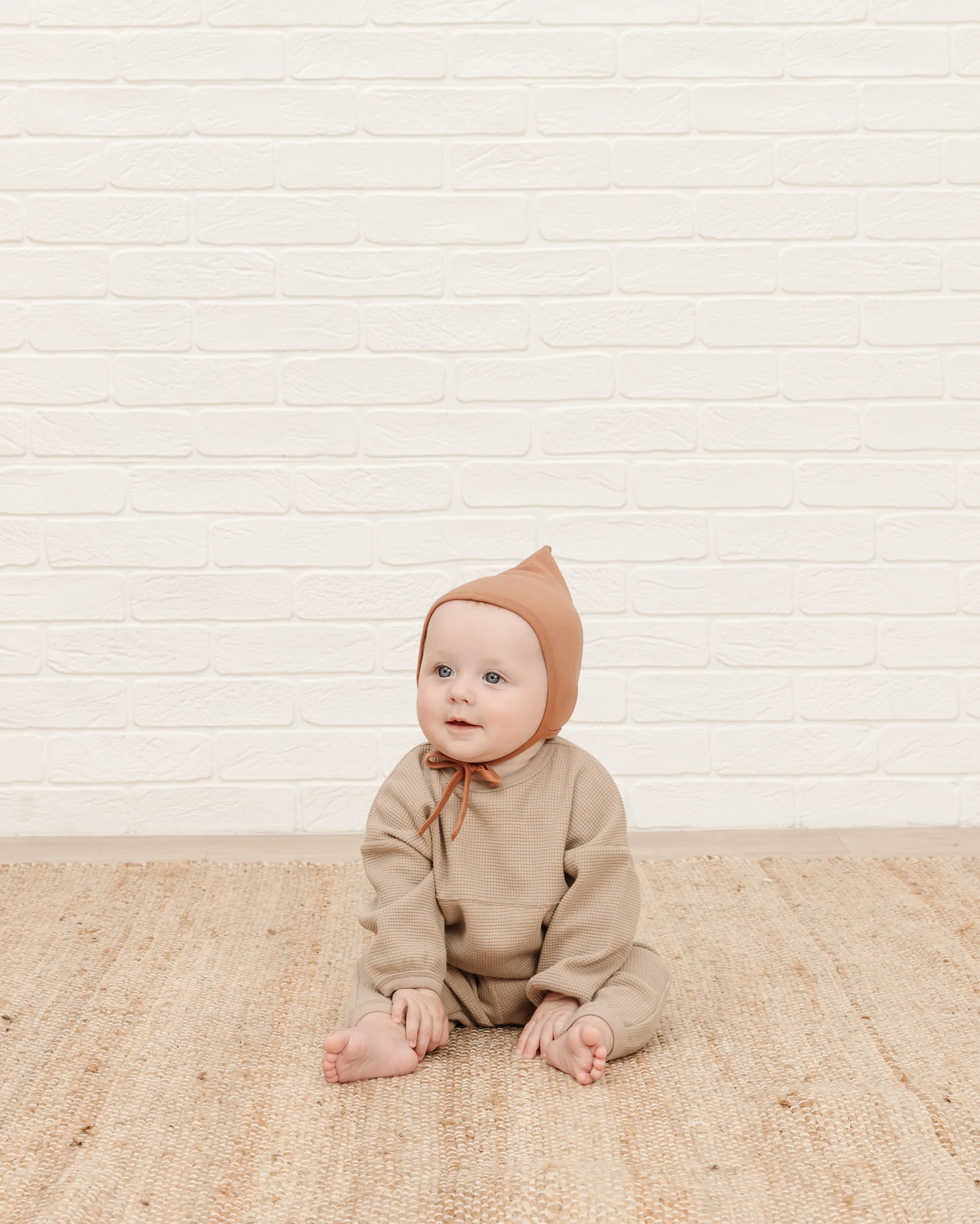Waffle Top + Pant Set - Warm Grey