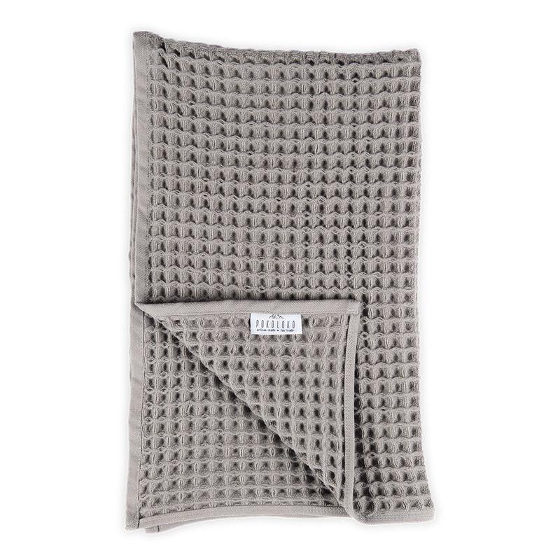 Waffle Hand Towel - Dark Grey