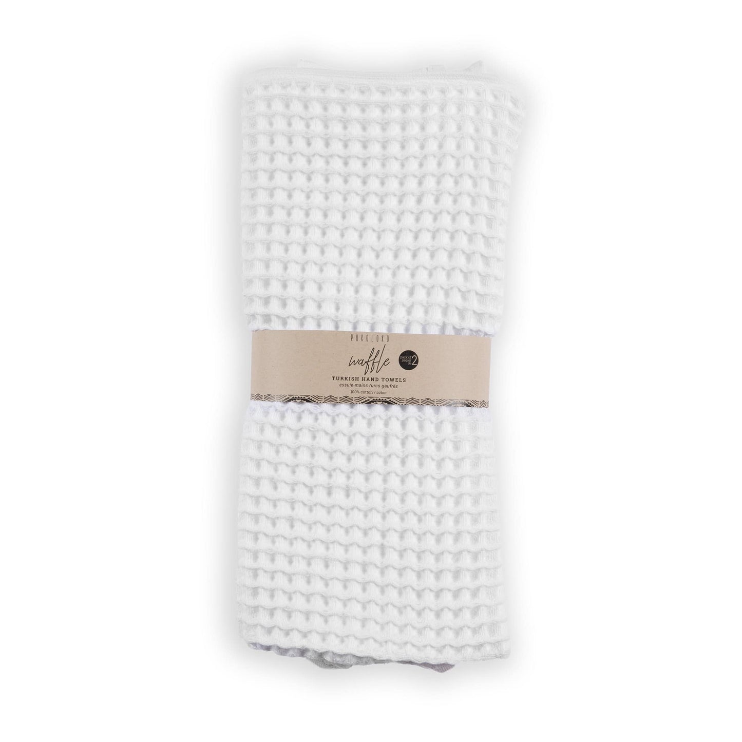 Waffle Hand Towel - White