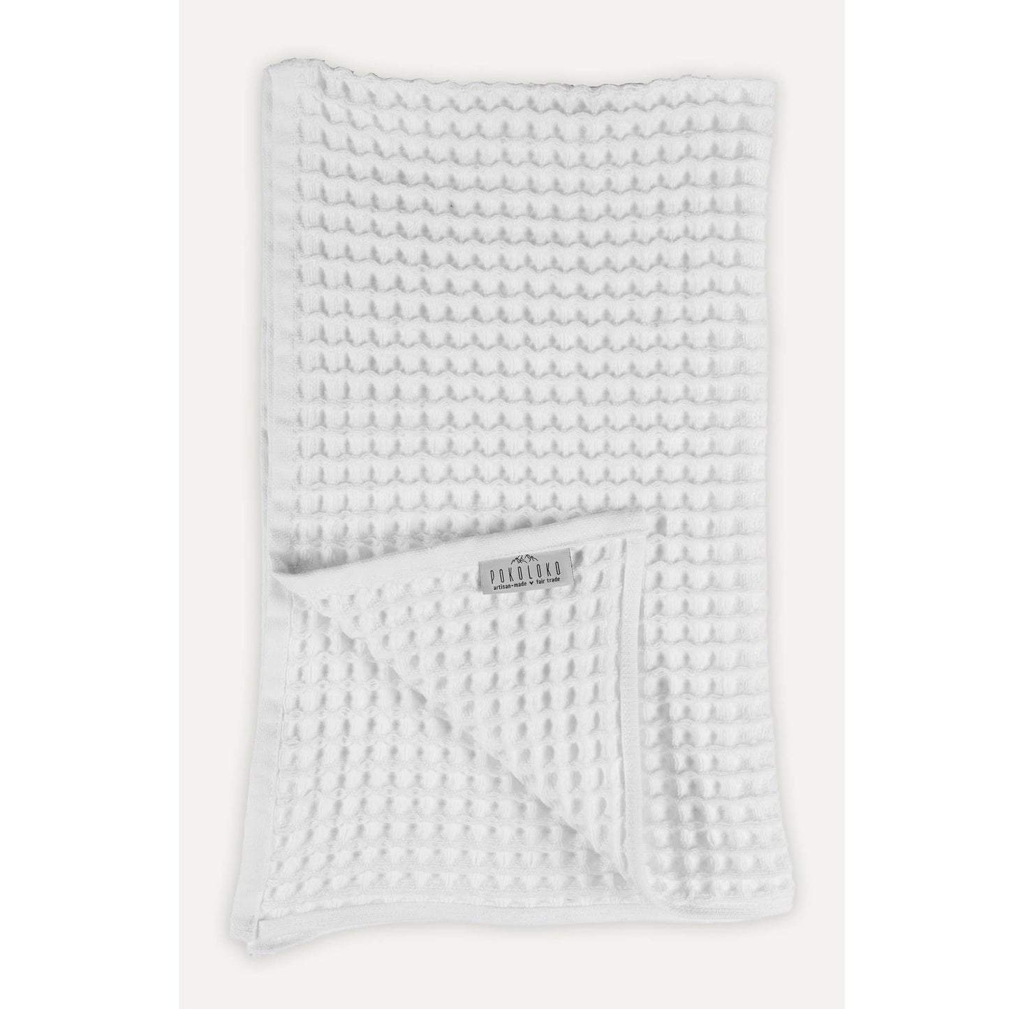 Waffle Hand Towel - White