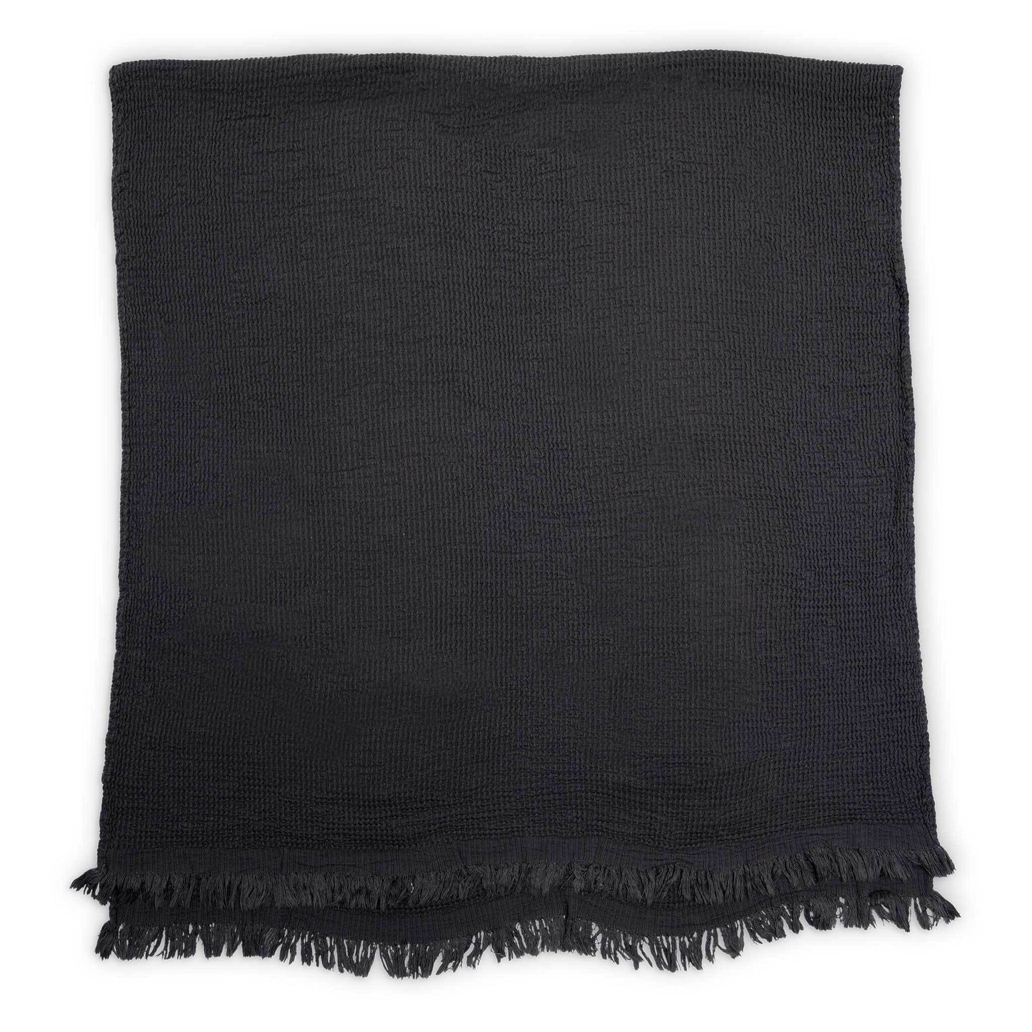 Wave Waffle Towel - Charcoal