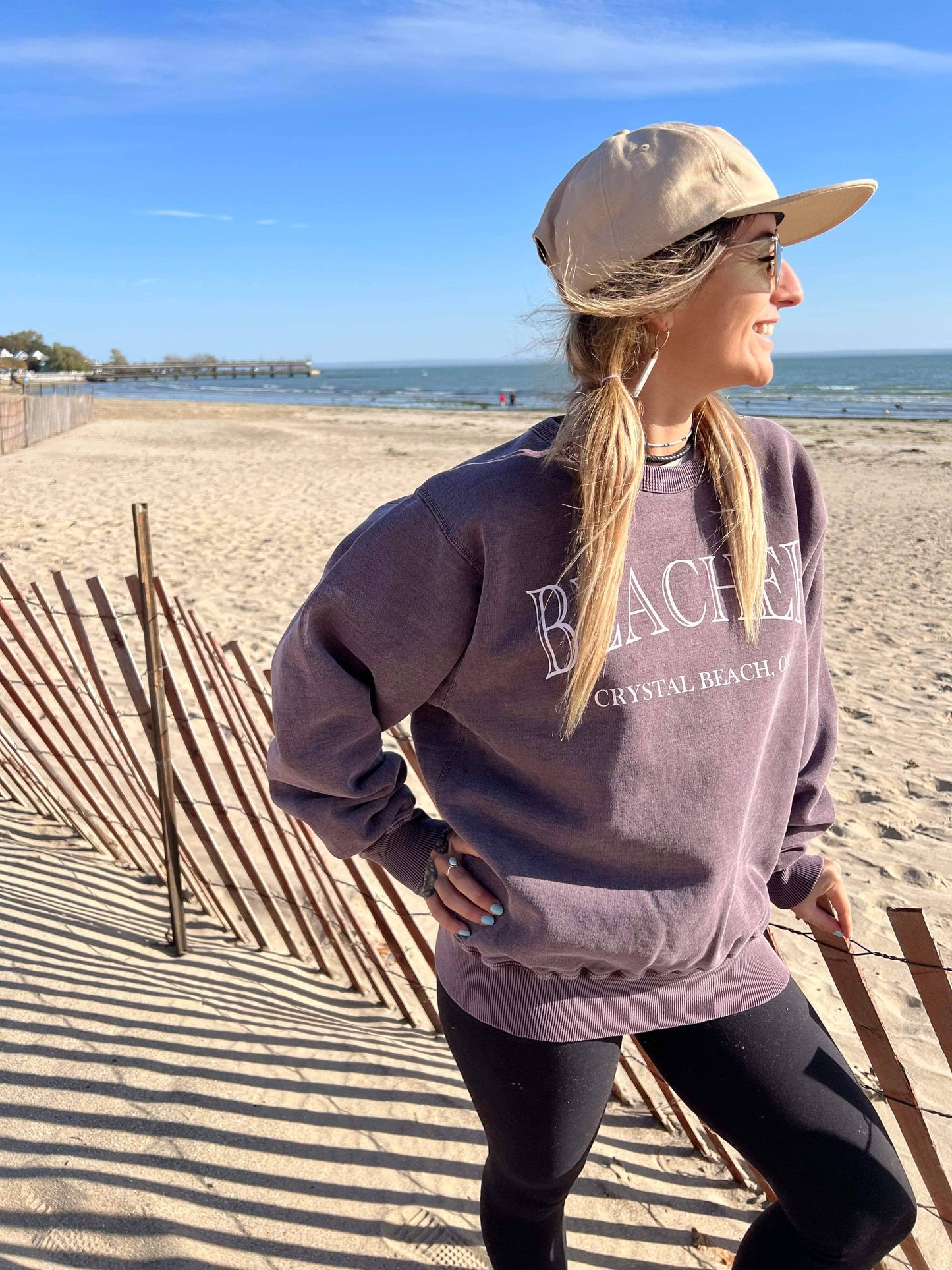 Loganberry Vintage Beacher - Cotton Fleece Crewneck