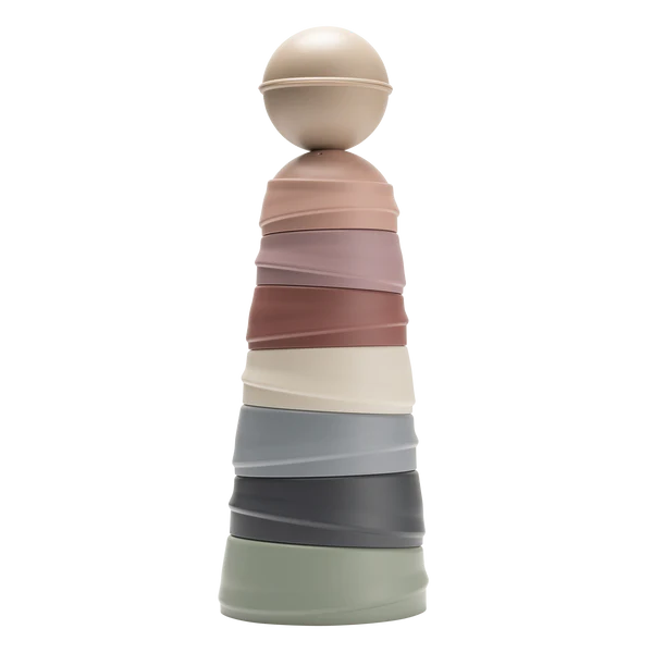 Wobbly Tower Pastel Rainbow