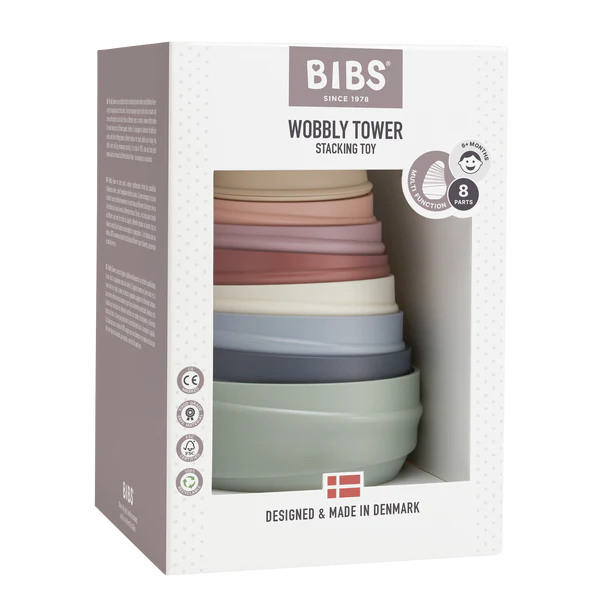 Wobbly Tower Pastel Rainbow