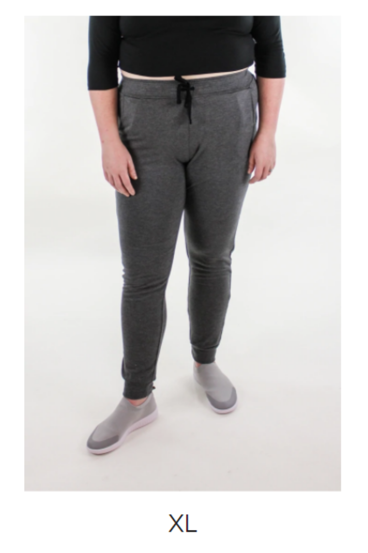 Unisex Bamboo Cotton Skinny Joggers - Charcoal
