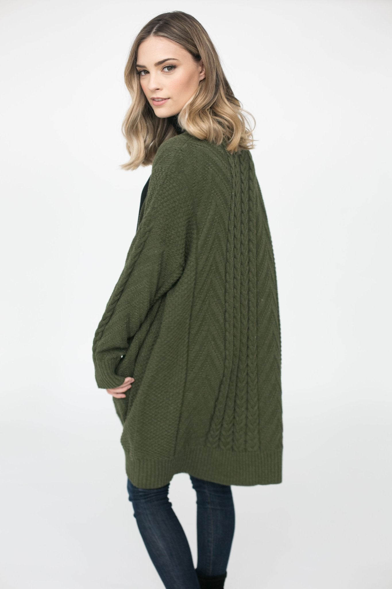 Finley Cardigan - Evergreen
