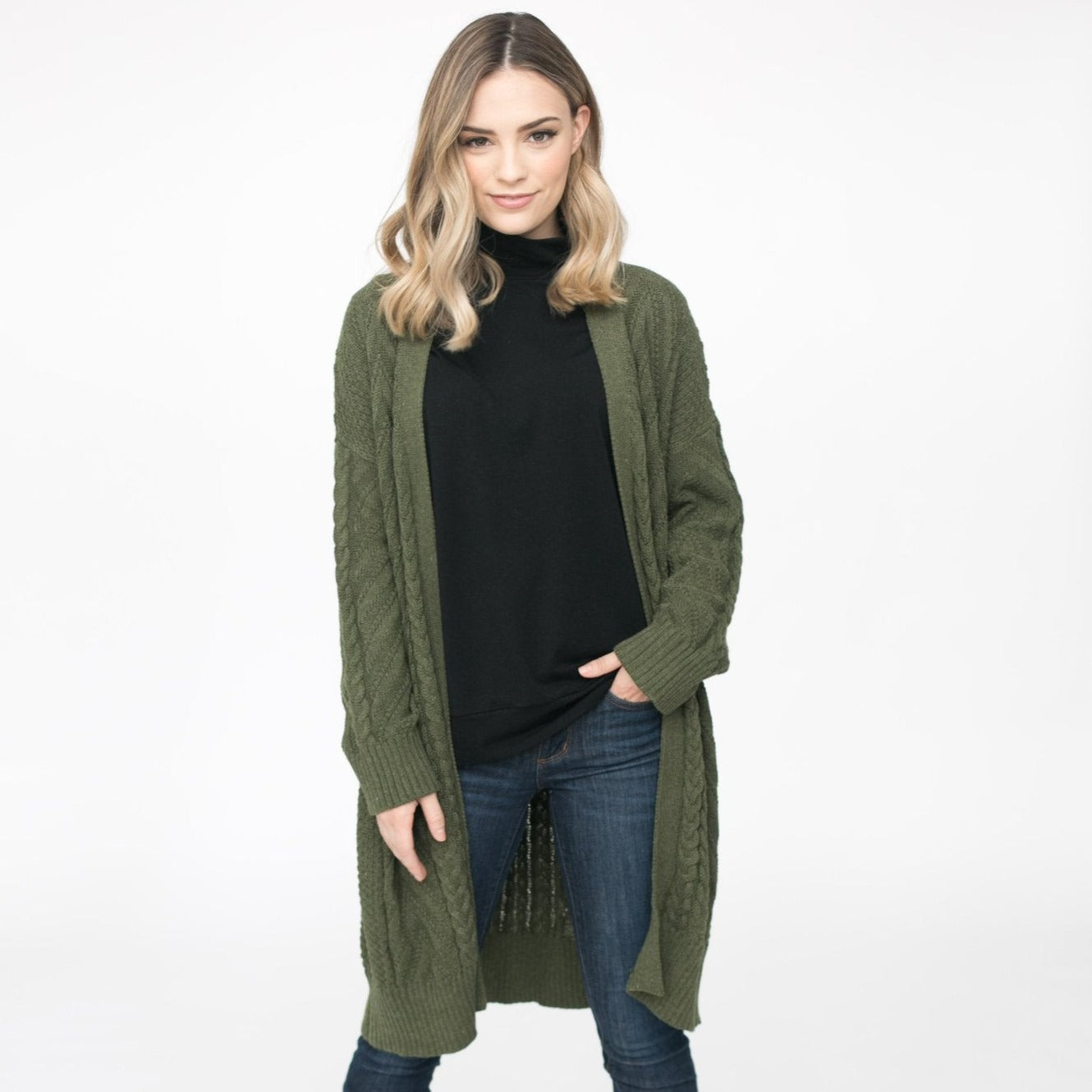 Finley Cardigan - Evergreen