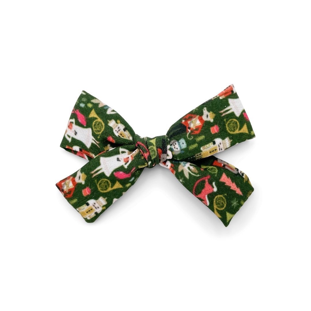 Green Nutcracker - Mini Bow