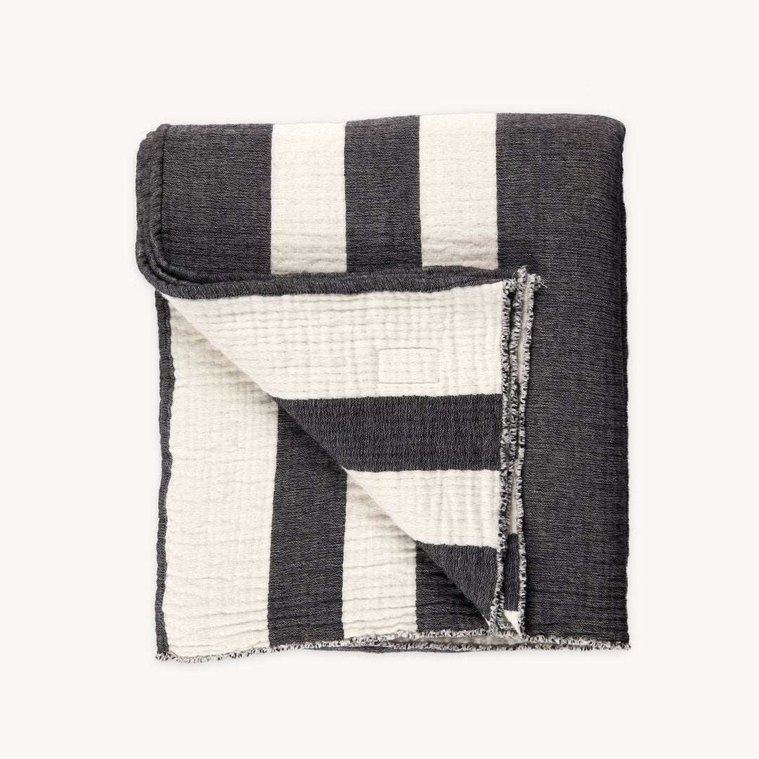 Heirloom Throw - Charcoal