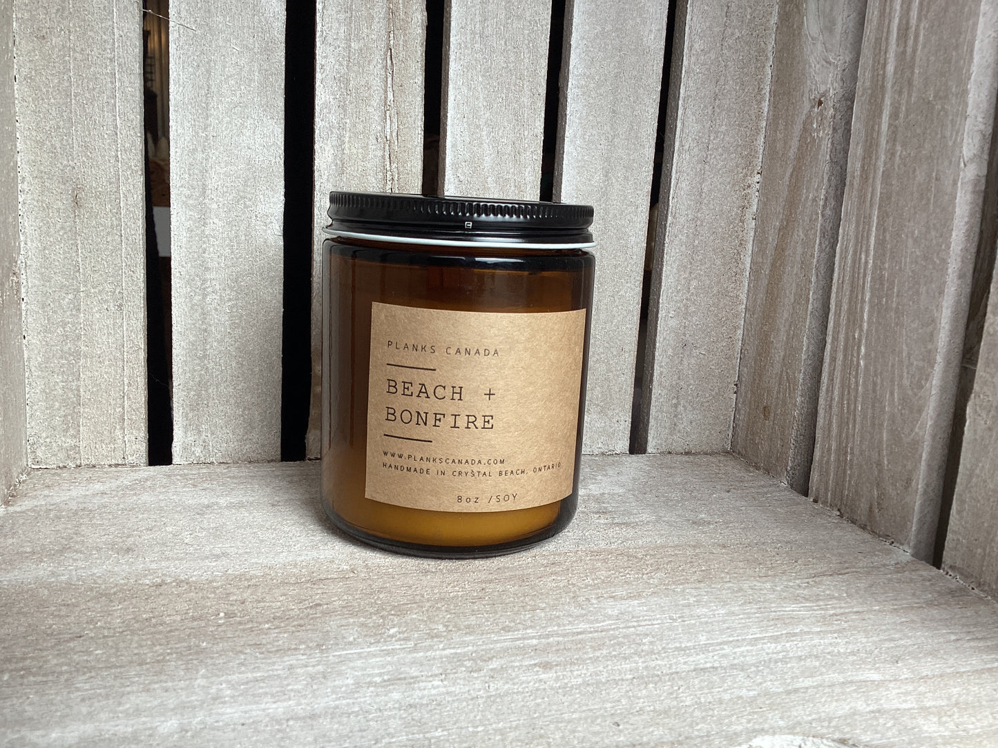 Beach Bonfire - Wood Wick Soy Candle