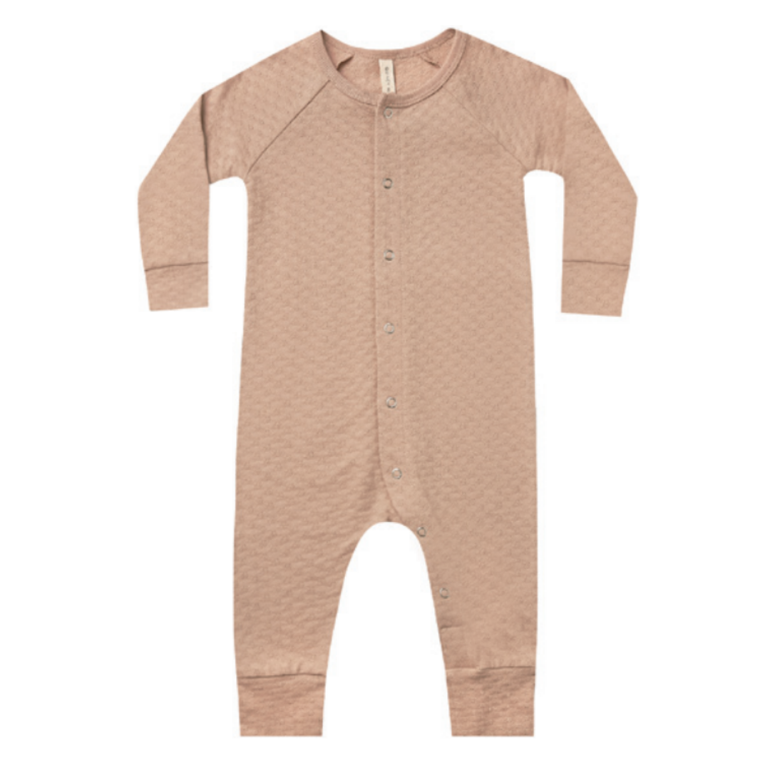 Pointelle Long John - Blush