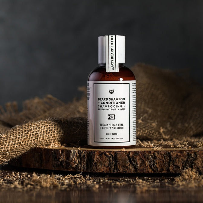Beard Shampoo and Conditioner - Eucalyptus + Lime with Distilled Pine Scotch