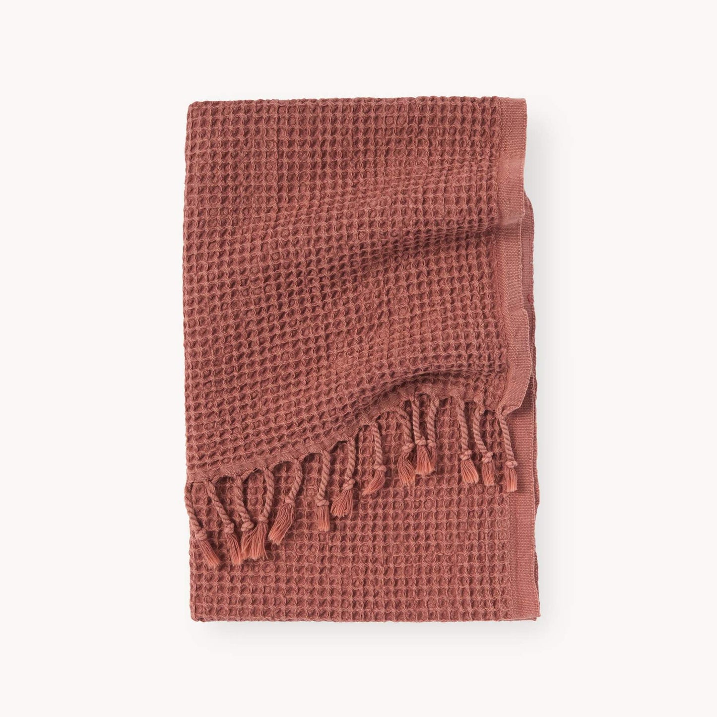 Stonewashed Waffle Hand Towel - Terra