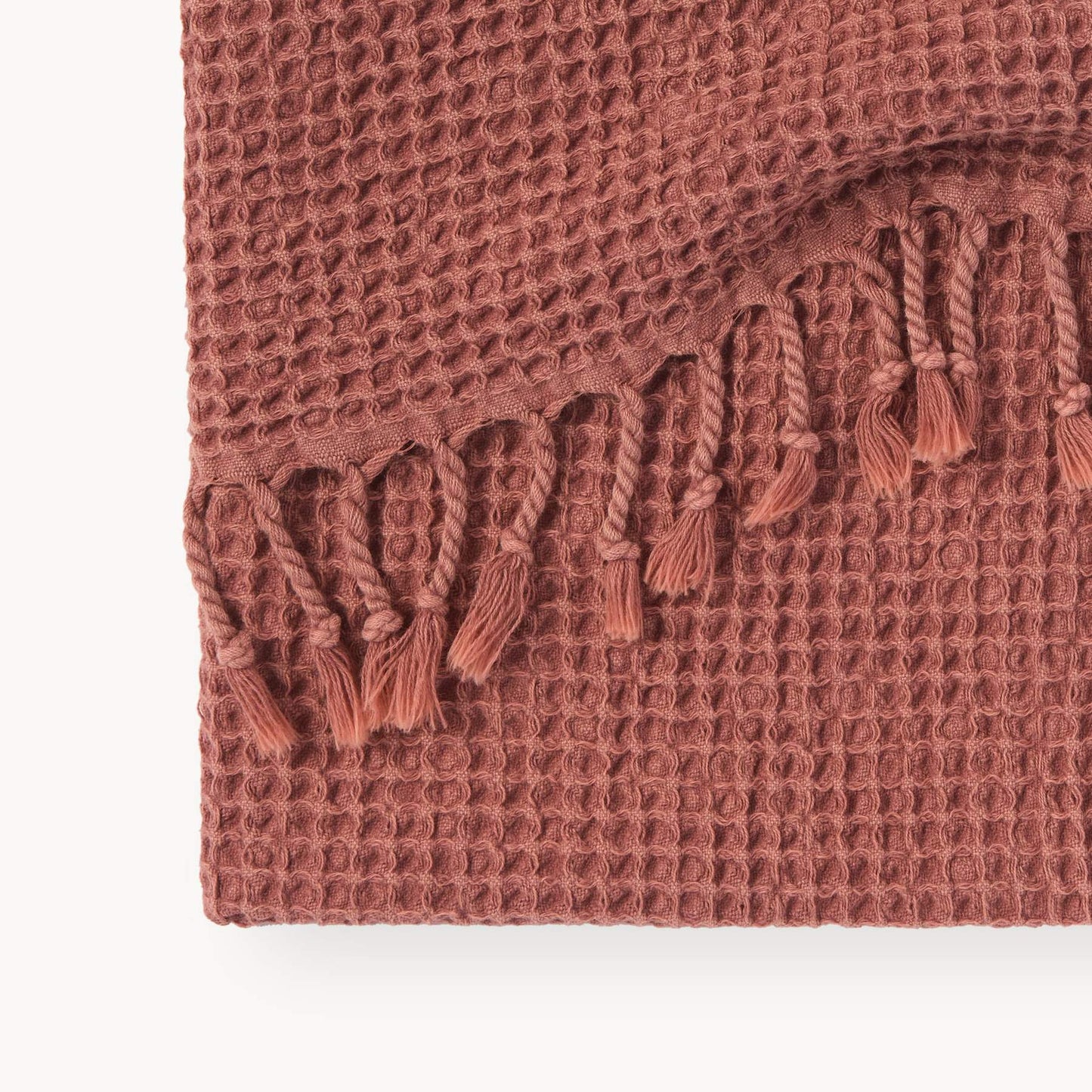 Stonewashed Waffle Hand Towel - Terra