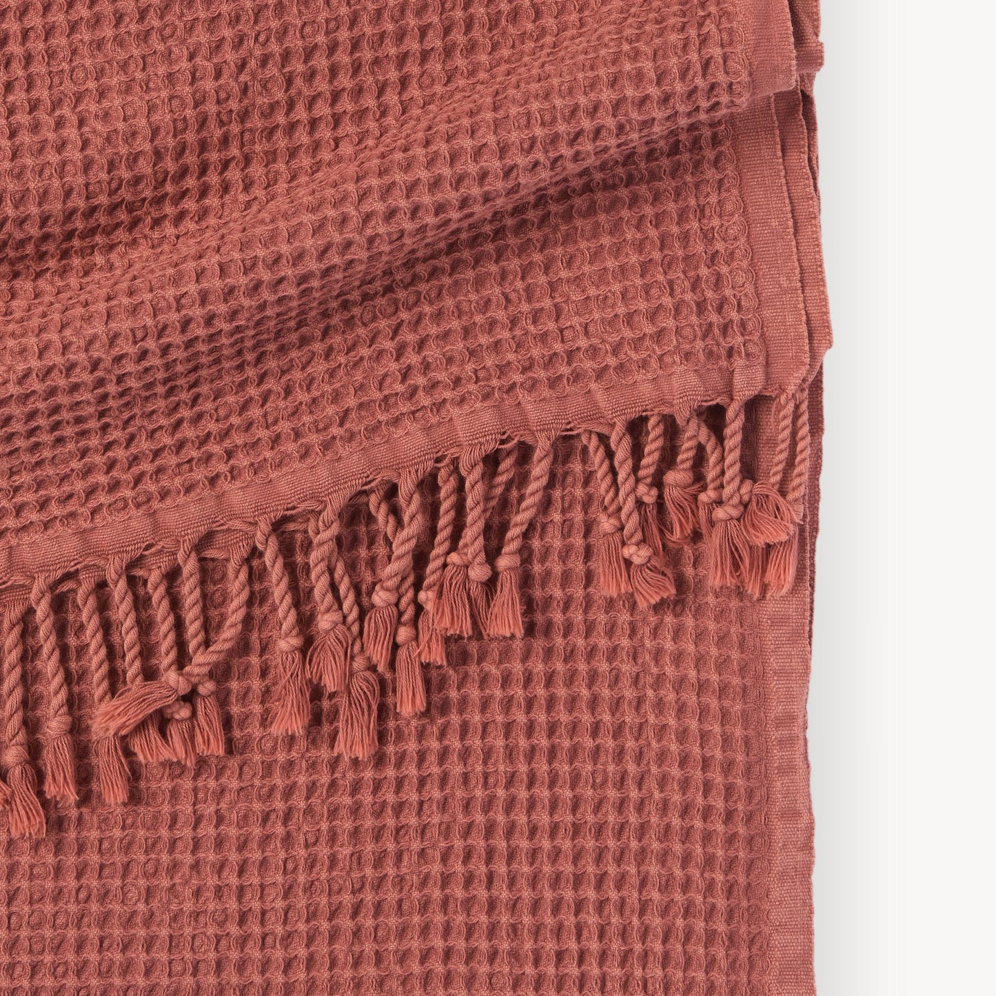 Stonewashed Waffle Towel - Terra